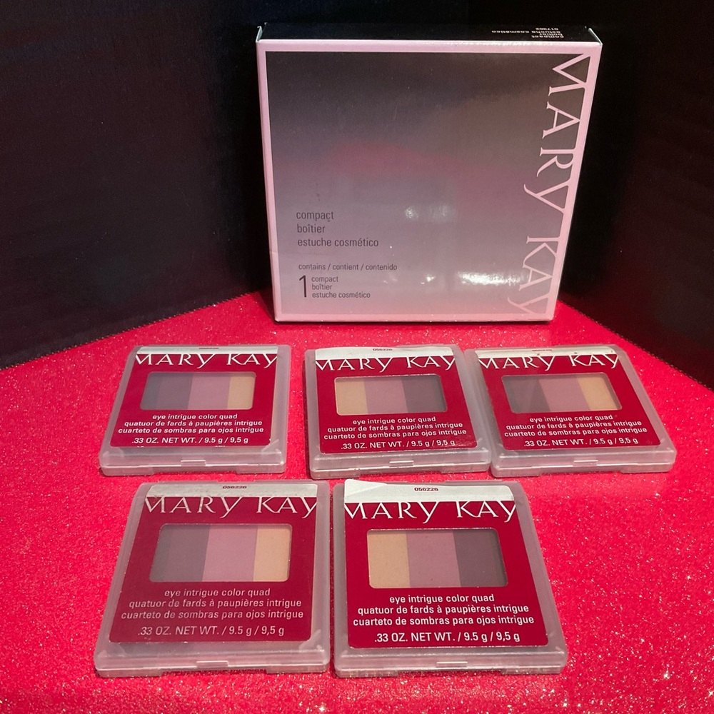 5-Mary Kay Eye Intrigue Color Quad, brown beige pink mauve